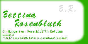 bettina rosenbluth business card